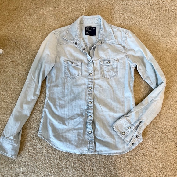 American Eagle Button Up Size S/P - Picture 11 of 11